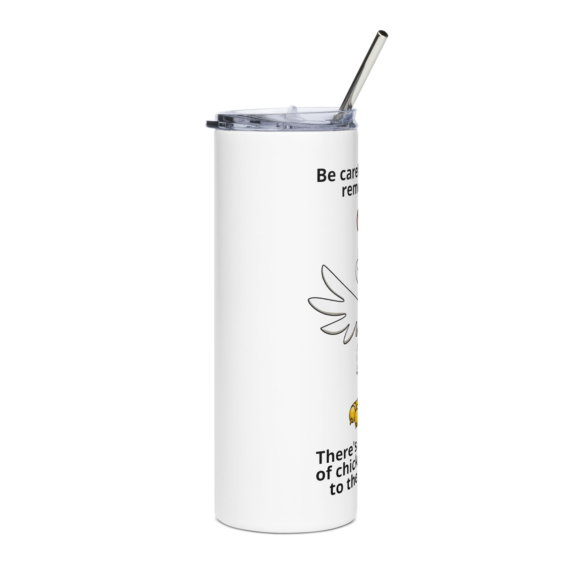 Chicken Crossing Stainless steel tumbler - Image 4