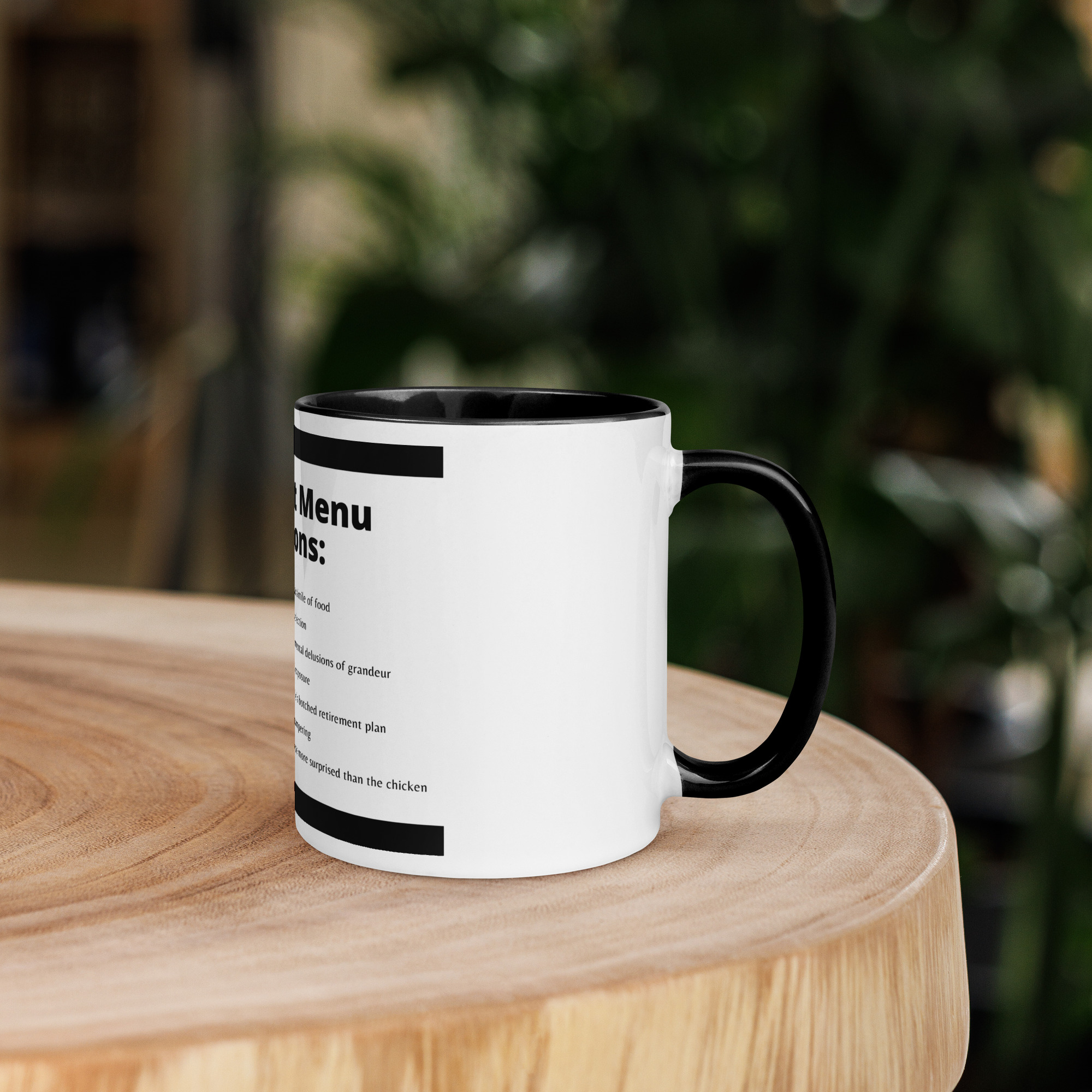 Menu Mug with Color Inside - Image 3