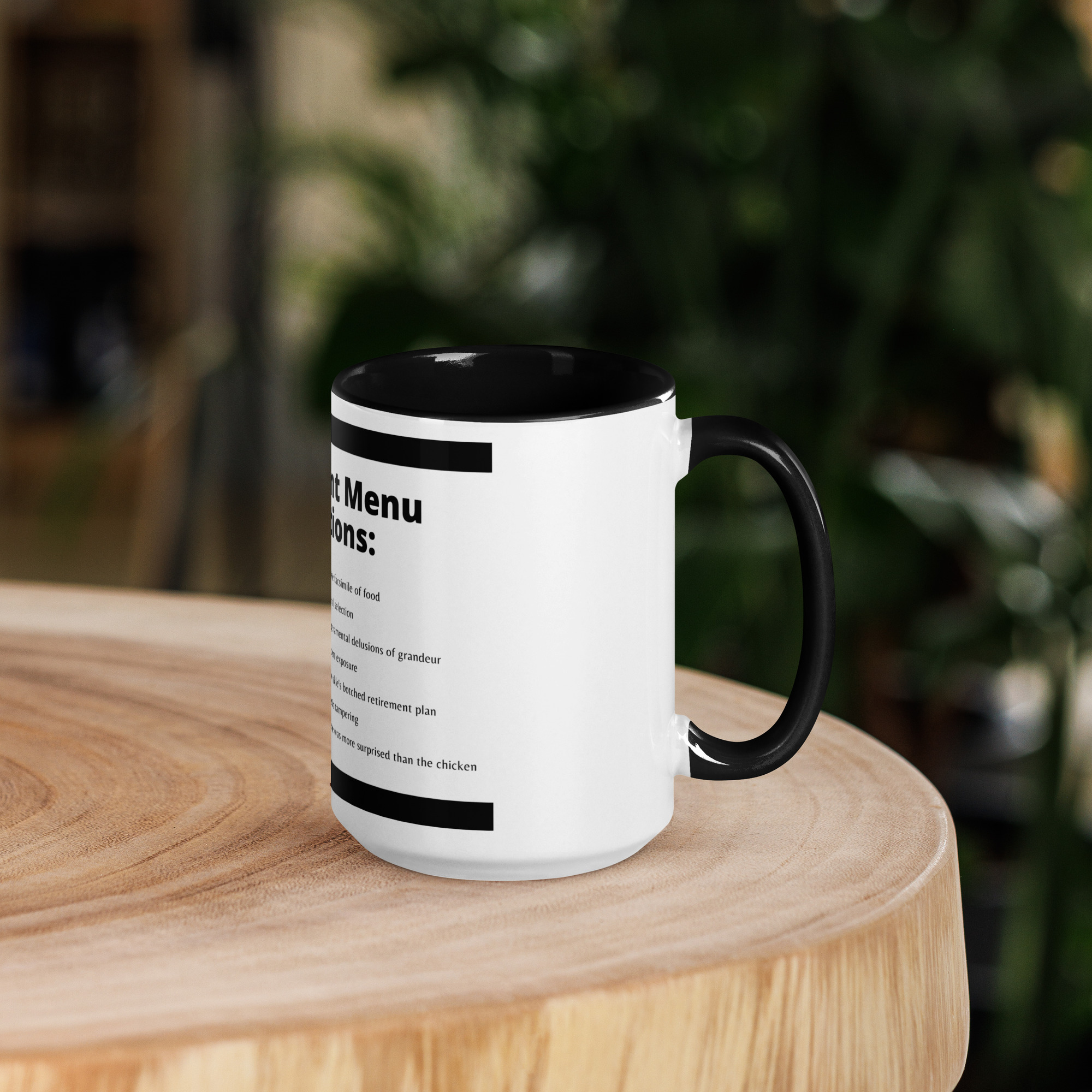 Menu Mug with Color Inside - Image 6